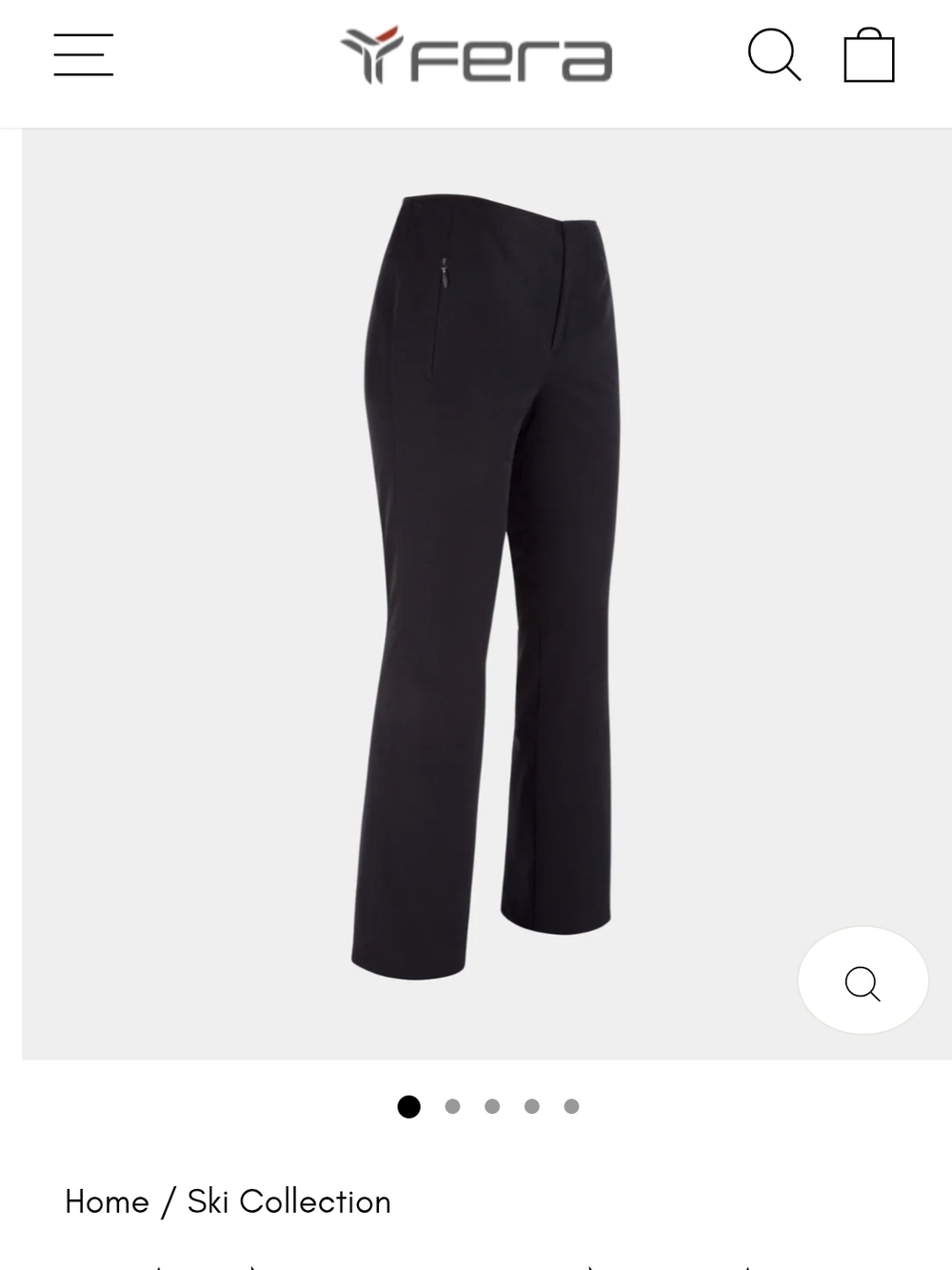 Fera Women's Black Ski Pants - Sleek Insulated Performance